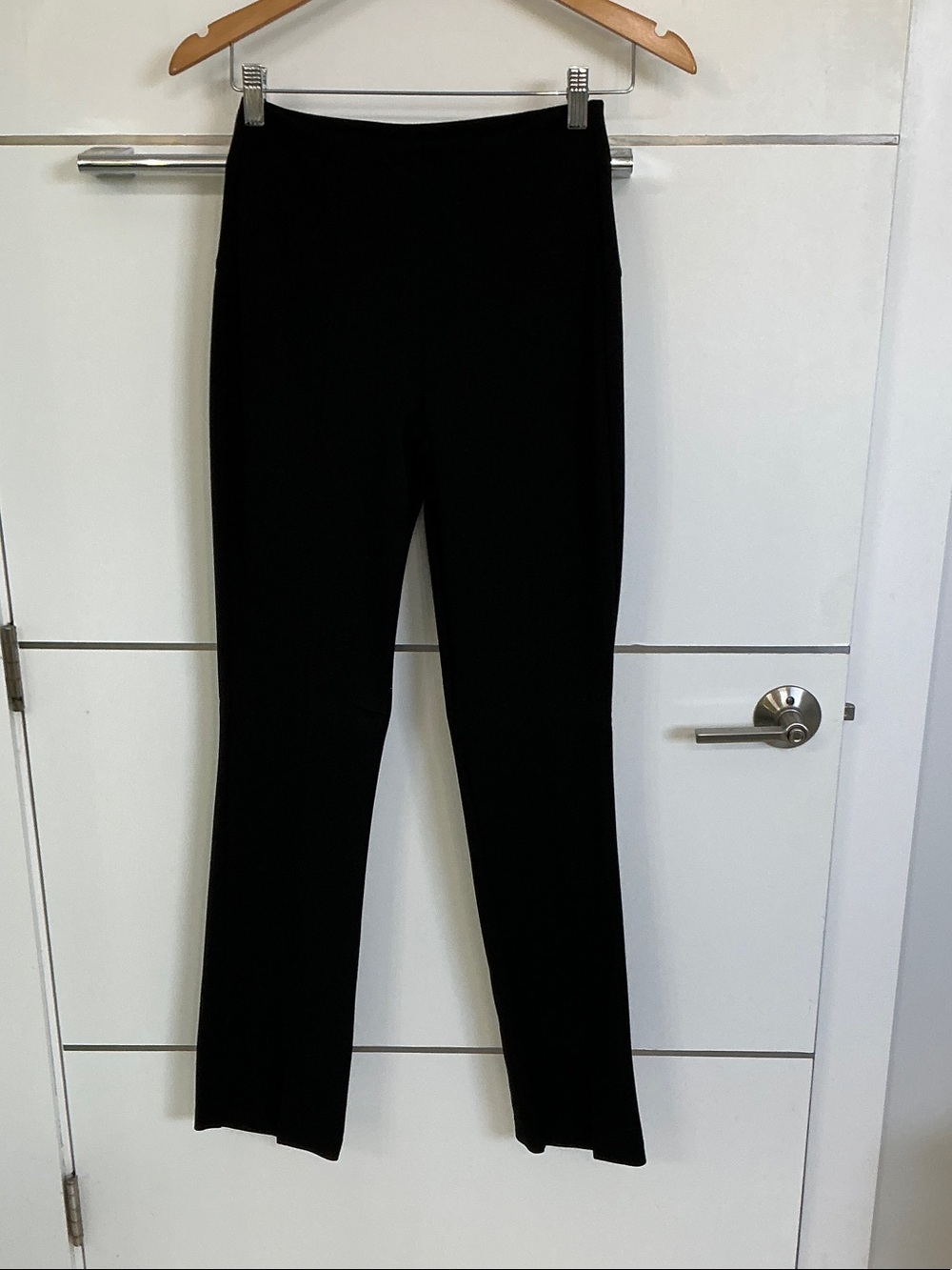 Carbon38 Black Boot-Cut Performance Pants